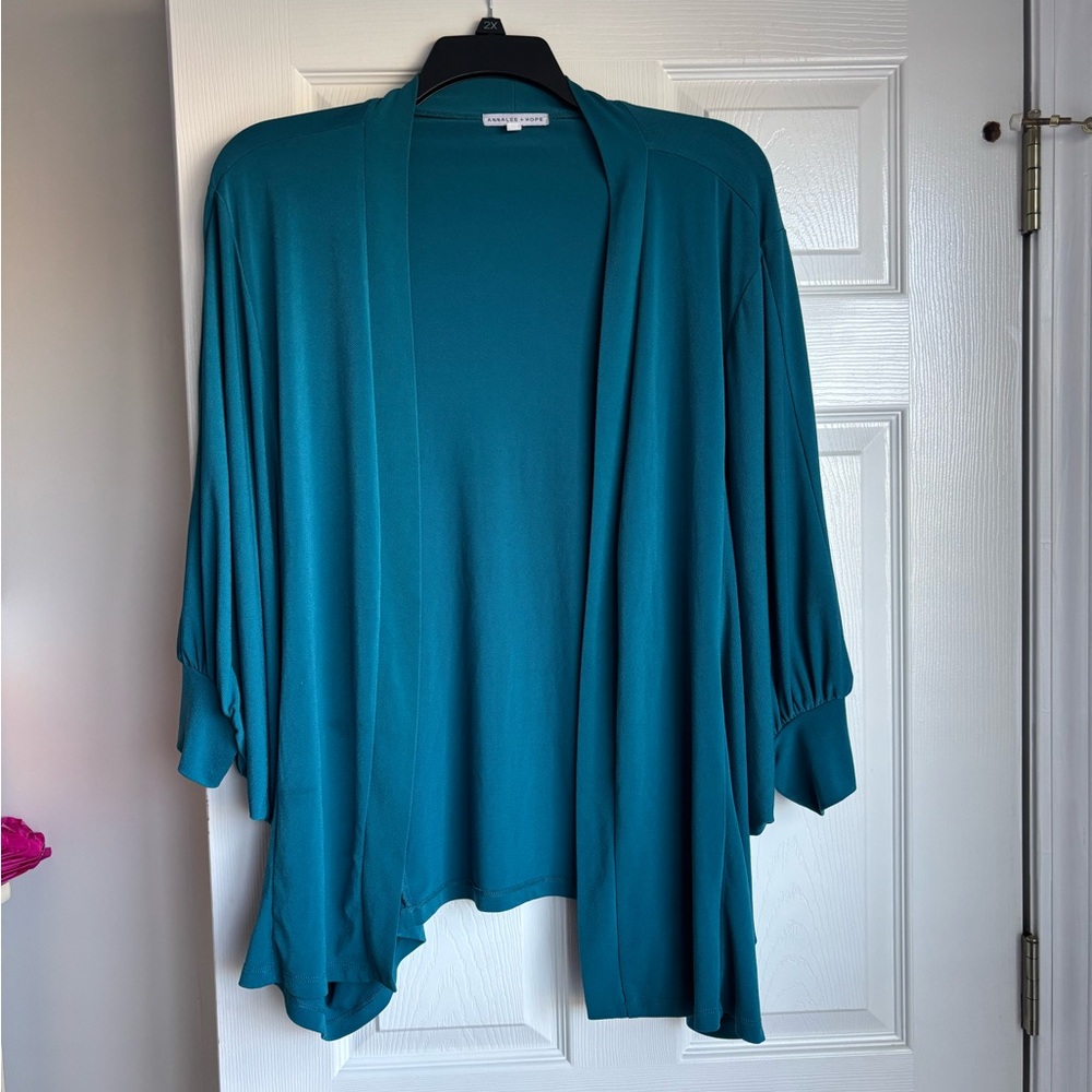 Annalee + Hope Teal Cardigan